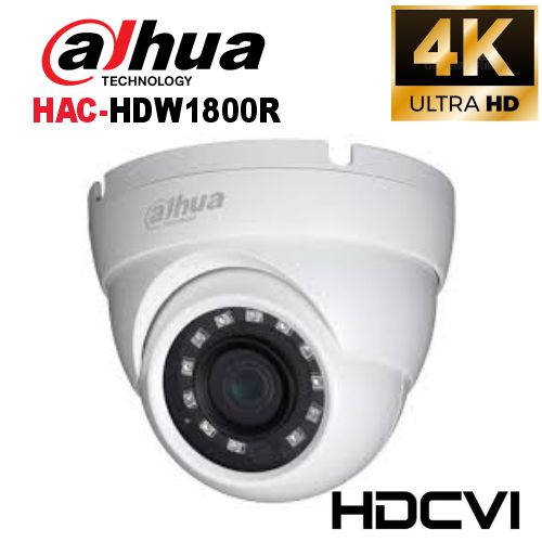 [HAC-HDW1800R] CAMARA DOMO 4K IR 20M